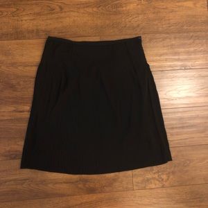 Jonathan Martin Womens Skirt Size XL Black Accordion Pleat Midi Lined